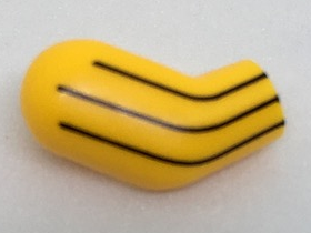 Arm, Right with 3 Black Stripes Pattern
