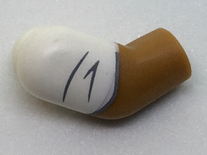 Arm, Right with White Rolled Up Sleeve Pattern