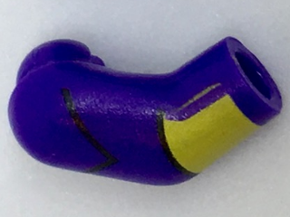 Arm, Right with Black Stripe and Yellow Cuff Pattern