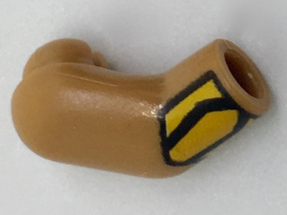 Arm, Right with Bright Light Orange Cuff Pattern