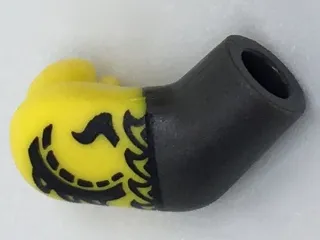 Arm, Right with Yellow Short Sleeve and Dragon Pattern