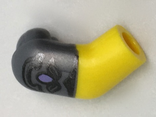 Arm, Right with Flat Silver Short Sleeve with Flower Pattern