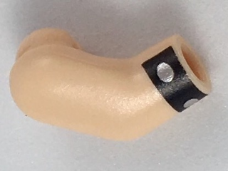 Arm, Right with Black Cuff with Silver Dots Pattern