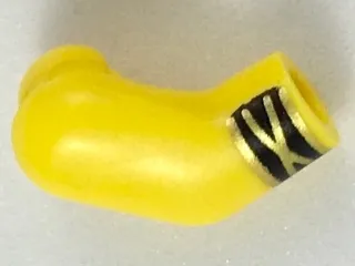 Arm, Right with Black Cuff with Gold Stripes Pattern