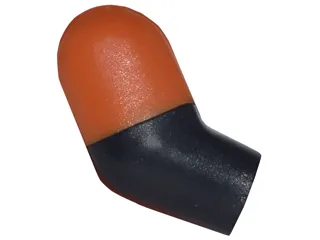 Arm, Right with Molded Dark Orange Short Sleeve  Pattern