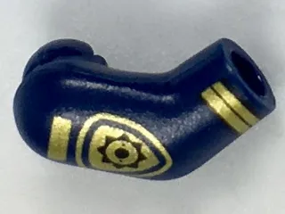Arm, Right with Gold Police Badge and Stripes Pattern
