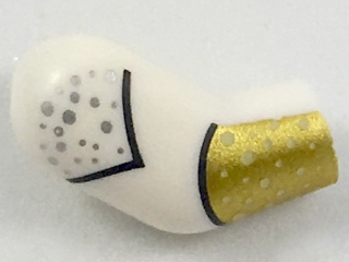 Arm, Right with Silver Dots and Gold Cuff Pattern