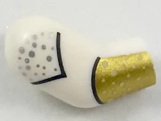 Arm, Right with Silver Dots and Gold Cuff Pattern
