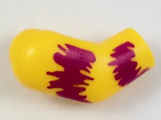 Arm, Right with Magenta Tie-Dyed Stripes Pattern