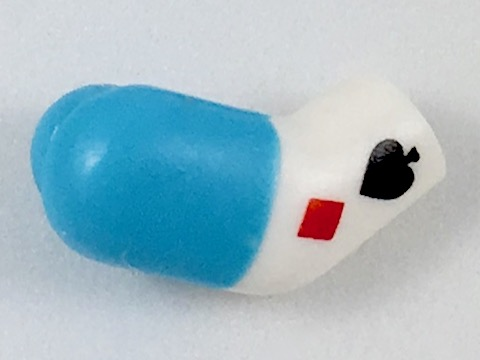 Arm, Right with Medium Azure Short Sleeve and Card Suit Symbols Pattern