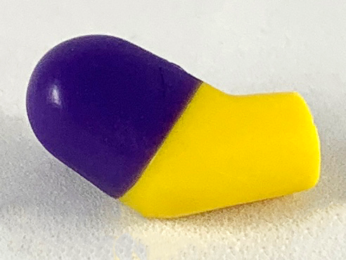 Arm, Right with Molded Dark Purple Short Sleeve  Pattern