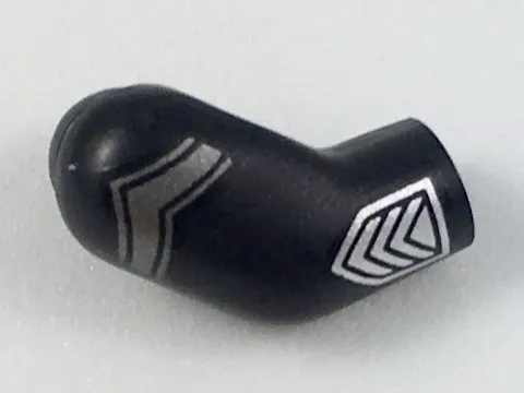 Arm, Right with Flat Silver Chevron and Silver Cuff Pattern
