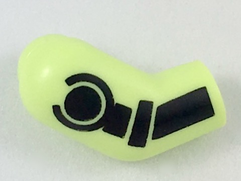 Arm, Right with Black Minifigure Skeleton Pattern