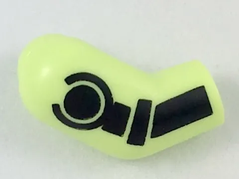 Arm, Right with Black Minifigure Skeleton Pattern