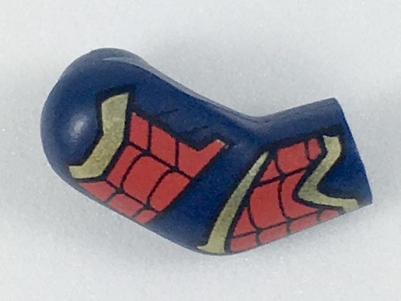 Arm, Right with Gold and Red Armor, Black Webs Pattern