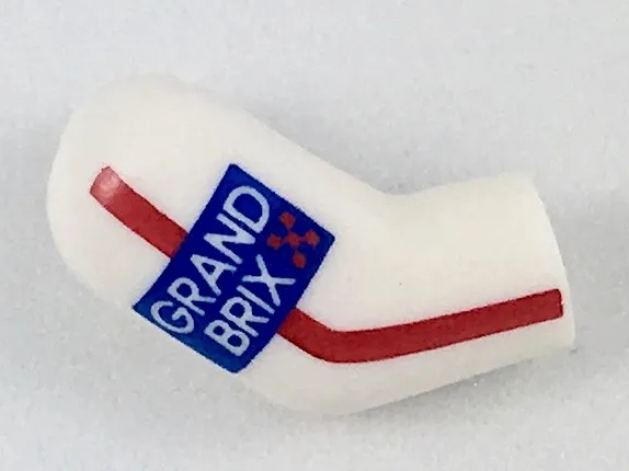 Arm, Right with Red Stripe and 'GRAND BRIX' Pattern