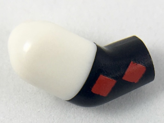 Arm, Right with White Short Sleeve, 2 Red Diamonds Pattern