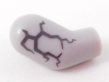 Arm, Right with Dark Bluish Gray Cracks Pattern