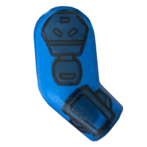 Arm, Right with Dark Blue Pads Pattern