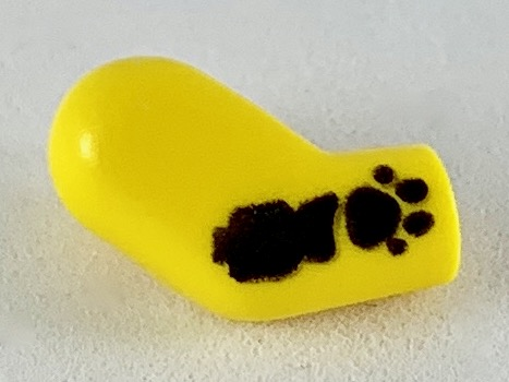 Arm, Right with Black Splotch and Paw Print Tattoo Pattern