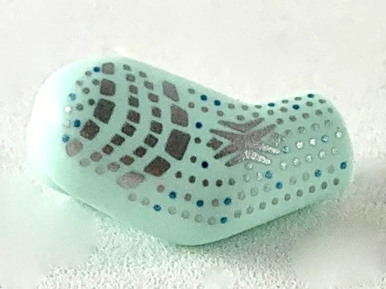Arm, Right with Silver and Metallic Light Blue Spots Pattern