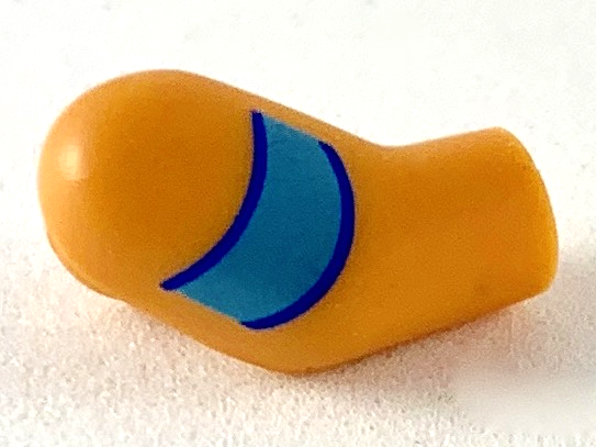 Arm, Right with Medium Azure Curved Armband Pattern