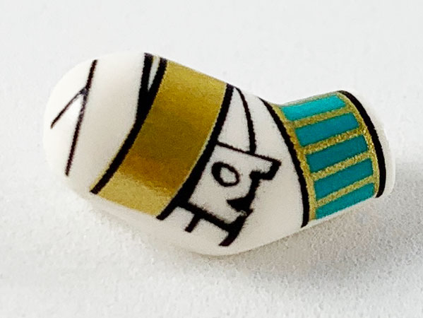 Arm, Right with Wrappings, Gold and Dark Turquoise Bracelets Pattern