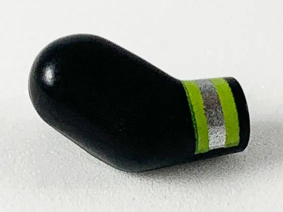 Arm, Right with Lime and Silver Reflective Stripes Pattern