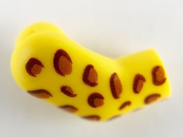 Arm, Right with Dark Orange Leopard Spots Pattern