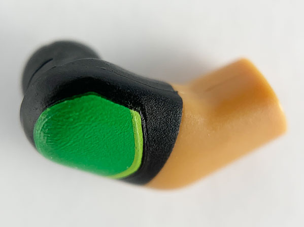 Arm, Right with Black and Bright Green Short Sleeve Pattern