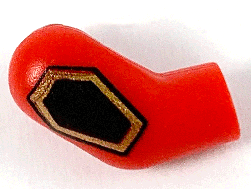 Arm, Right with Black and Gold Hexagon Pattern