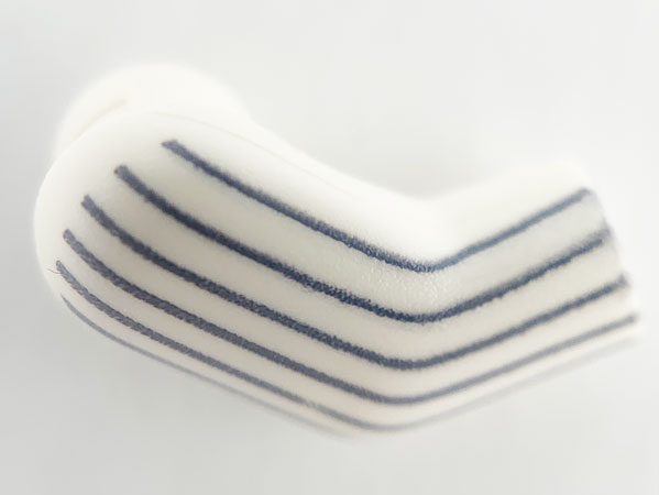 Arm, Right with 6 Dark Bluish Gray Pinstripes Pattern