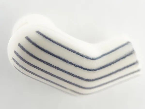 Arm, Right with 6 Dark Bluish Gray Pinstripes Pattern