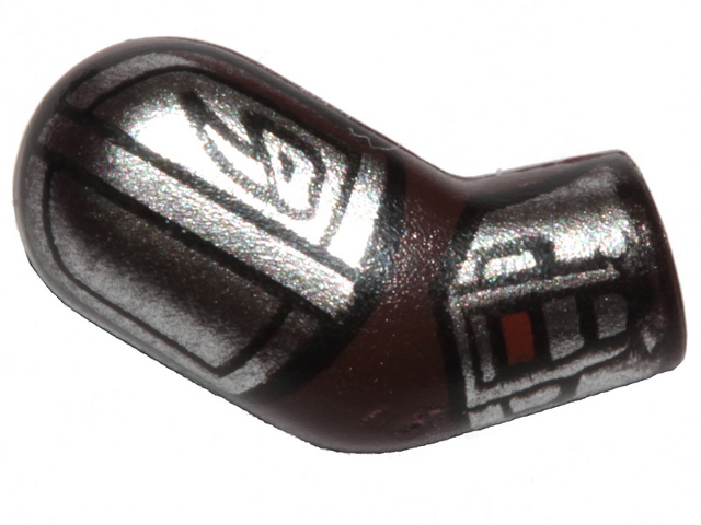 Arm, Right with SW Silver Beskar Armor Plates and Mudhorn Clan Signet Pattern