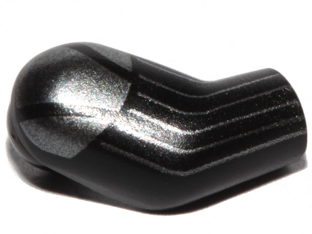 Arm, Right with Dark Silver Armor and Stripes Pattern