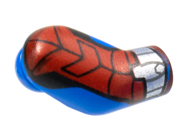 Arm, Right with Red Armor, Silver Cuff Pattern