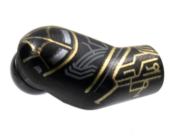 Arm, Right with Gold and Dark Bluish Gray Circuitry Pattern