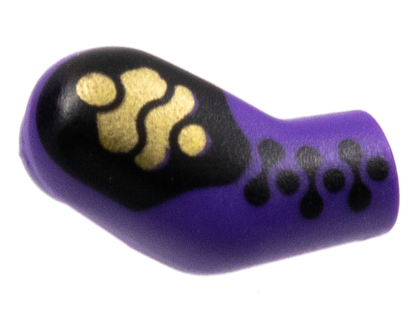 Arm, Right with Black and Gold Armor Pattern