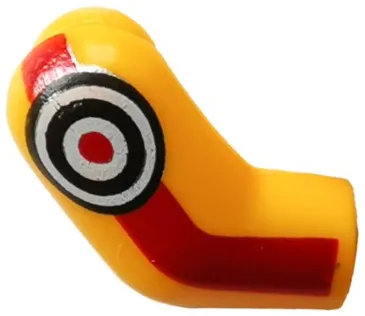Arm, Right with Red Stripe and Black and White Target Pattern