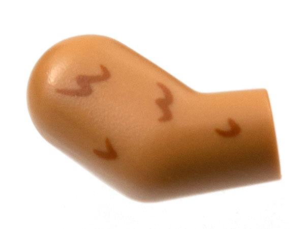 Arm, Right with Rounded Reddish Brown Fur Pattern