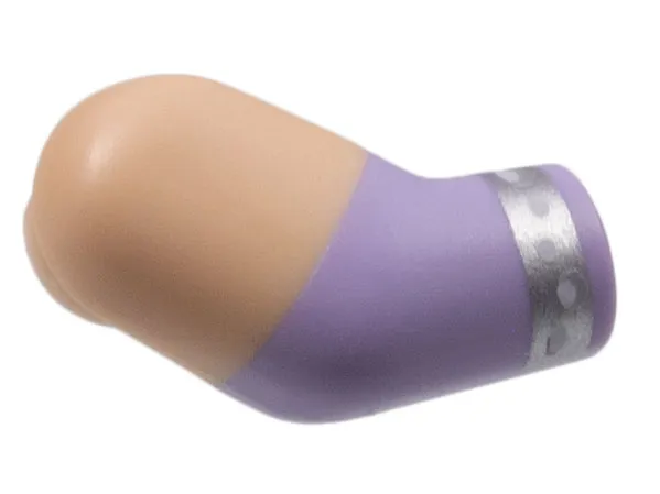 Arm, Right with Light Nougat Short Sleeve, Silver Bracelets Pattern