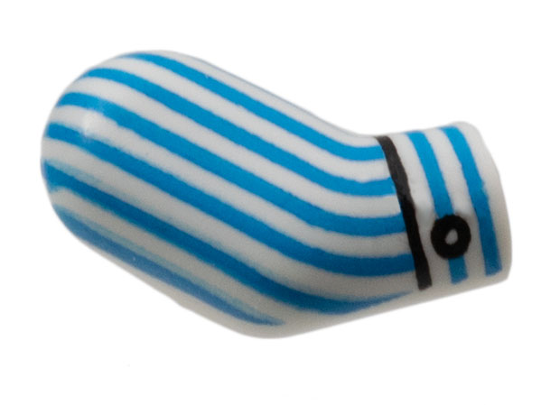 Arm, Right with Blue Pinstripes, Cuff Pattern