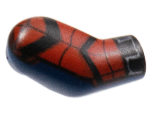 Arm, Right with Red Panels, Black Chevrons Pattern