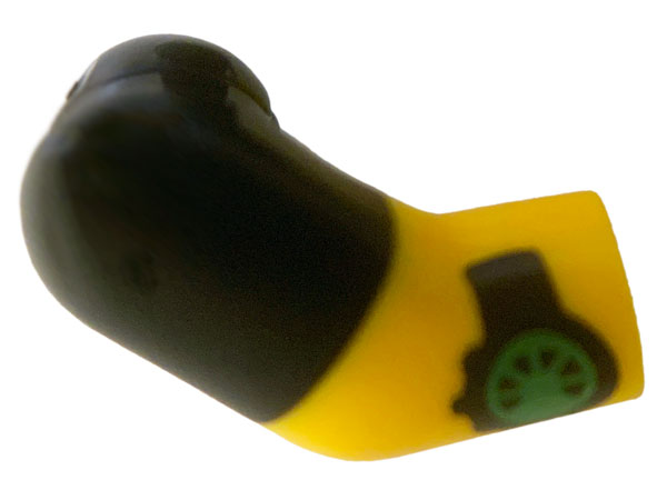 Arm, Right with Black Short Sleeve, Bright Green Watch Pattern