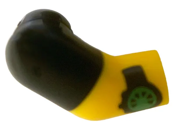 Arm, Right with Black Short Sleeve, Bright Green Watch Pattern