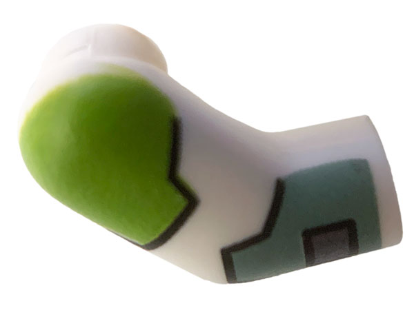 Arm, Right with Lime and Sand Green Armor Pattern