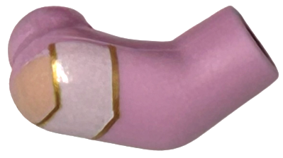 Arm, Right with Light Nougat Shoulder and White Strap with Gold Outline Pattern