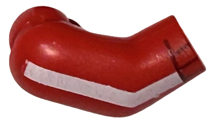 Arm, Right with White Stripe and Dark Red Cuff Pattern