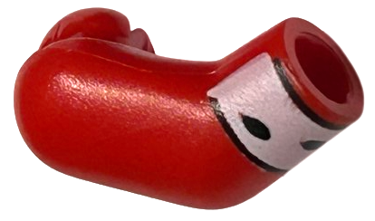 Arm, Right with White Cuff with Black Dots and Outline Pattern