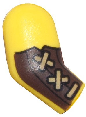 Arm, Right with Dark Brown Bracers and Dark Tan Straps Pattern